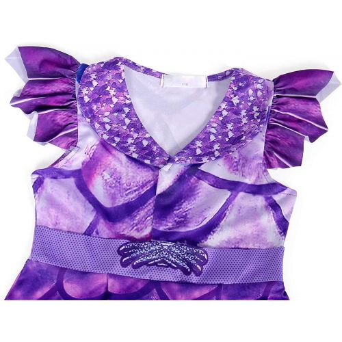  AmzBarley Girls Costume Dress Halloween Party Cosplay Role Play Dress up Flutter Sleeve 3 10 Years