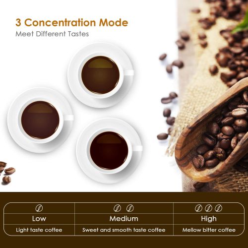  Amzdeal Kaffeemaschine - Filterkaffeemaschine Mit Timer Warmhaltefunktion Und Anti-Drip-Funktion Warmhalteplatte Abschaltautomatik LED-Anzeige 1-12 Tassen Edelstahl