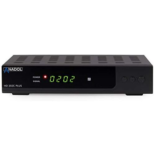  Anadol HD 202c Plus Digital Full HD 1080p Cable Receiver [Switch Analogue to Digital] (HDTV, DVB C / C2, HDMI, SCART, Coaxial, Media Player, USB 2.0) Includes HDMI Cable & WLAN U