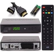 Anadol HD 222 Pro Satellite Receiver Digital for Satellite Dish with AAC LC Audio, PVR Recording Function & Timeshift UniCable, HDMI HDTV Scart, Astra Hotbird Presorted + HDM