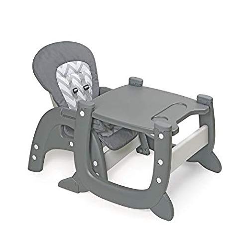  Anah Portable High Chair for Travel, Fold Up High Chair with Tray, Gray