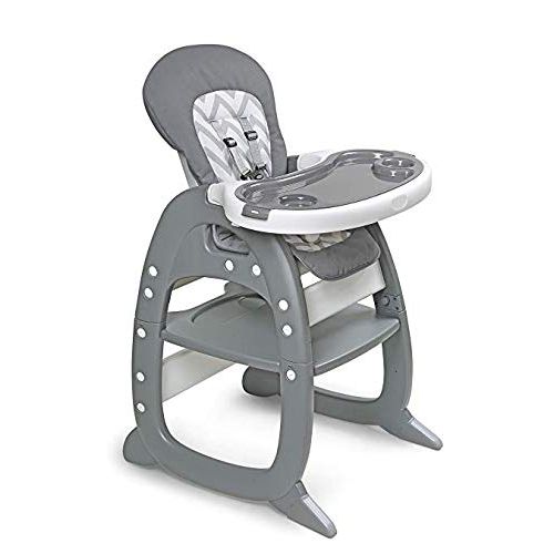  Anah Portable High Chair for Travel, Fold Up High Chair with Tray, Gray