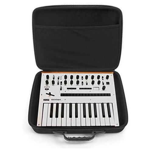  [아마존베스트]Analog Cases PULSE Case for Korg Monologue or Similar Synthesizers (Durable Moulded EVA/Nylon Carrying Case) - Black