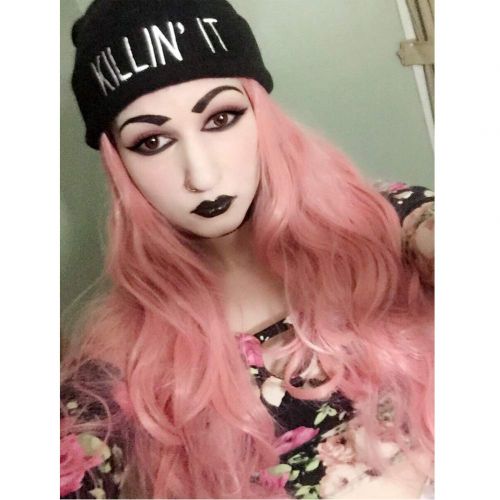  Anangel Anogol Free Hair Cap + 32 80cm Long Wavy Hair Vocaloid Fluttershy Wig Womens Pink Party Wigs