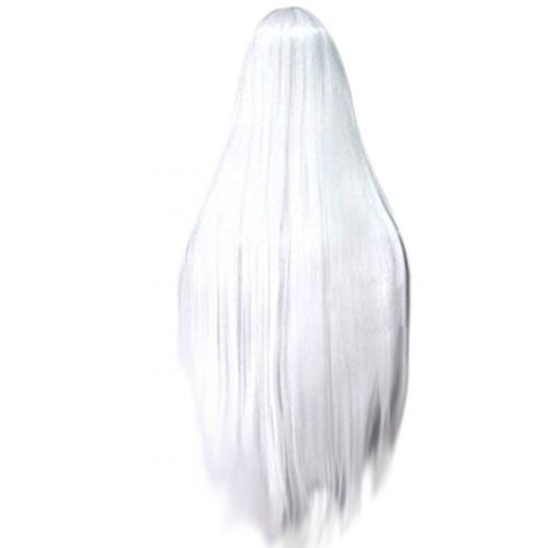  Anangel Anogol Vocaloid 32inches Long Straight Wigs Lolita White Cosplay Wig