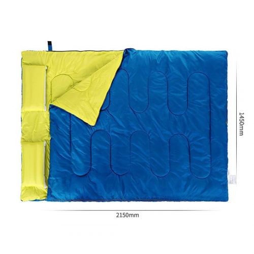 Anas Double Sleeping Bag Cold Protection Keep Warm Thicken, Comfortable Outdoor Camping for Adults