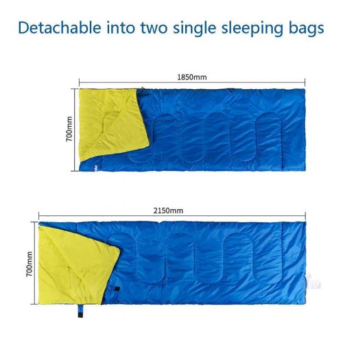  Anas Double Sleeping Bag Cold Protection Keep Warm Thicken, Comfortable Outdoor Camping for Adults