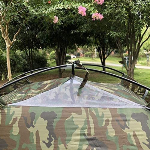  Anat Tents 3-4 Person Instant Pop Up Easy Quick Setup, Camo Double Outdoor Tent Portable Single Layer Couple Canopy Tent with Bag