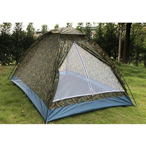  Anat Tents 3-4 Person Instant Pop Up Easy Quick Setup, Camo Double Outdoor Tent Portable Single Layer Couple Canopy Tent with Bag