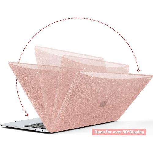  [아마존베스트]MacBook Pro 13 inch Case 2020 2019 2018 2017 2016 Release A2338 M1 A2251 A2289 A2159 A1989 A1706 A1708, Anban Glitter Bling Smooth Shell Slim Snap On Case with Keyboard Cover for P