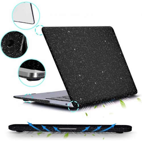  [아마존베스트]MacBook Air 13 inch Case,Anban Glitter Bling Smooth Protective Laptop Shell Slim Snap On Case with Keyboard Cover Compatible Mac Air 13 (A1369 & A1466,Older Ver 2010-2017 Release),