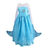 Anbelarui Girls New Princess Party Costume Long Dress Up 3-9 Years (4-5 Years, #02 Dress)