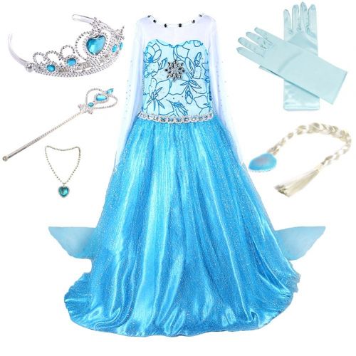  Anbelarui Girls Princess Party Cosplay Costume Long Dress up 3-9 Years