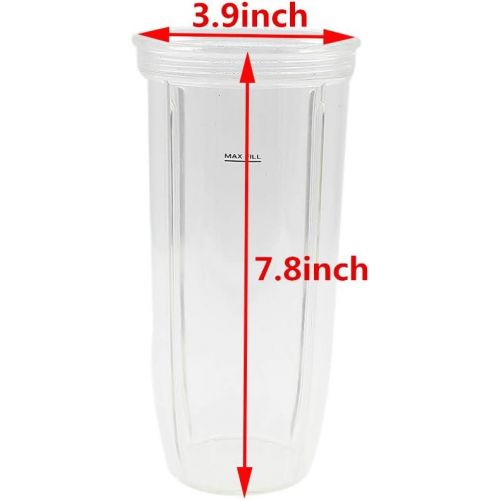  Anbige Replacement Parts Extractor Blade with 32oz Cup and spout lid,Compatible with Ninja Blender Ultima Kitchen System BL800/ BL810/ BL820