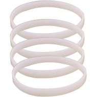 Anbige 4PCS White Rubber Sealing O-Ring Gasket Replacement Parts for Ninja Juicer Blender Replacement Seals (4 3.93inch gaskets)