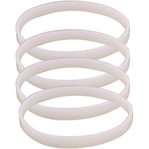  Anbige 4PCS White Rubber Sealing O-Ring Gasket Replacement Parts for Ninja Juicer Blender Replacement Seals (4 3.93inch gaskets)