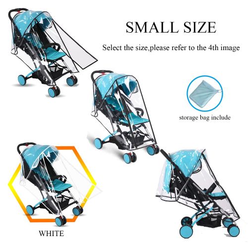  AncBace Baby Stroller Rain Cover Weather Shield Accessories Universal Size Protect from Rain Wind Snow...