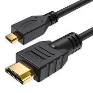 Micro HDMI to HDMI Cable, Ancable 5-Feet HDMI Type D to Type A Male Cable Supports 3D 4K 1080P Compatible with GoPro Hero 7 Black, Raspberry Pi 4, Sony or Canon Cameras, Yoga 3 Pro
