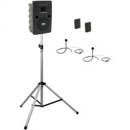 Anchor Audio Liberty System 2 with Two Beltpacks, Two Collar Mics, and Stand