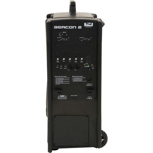  Anchor Audio BEA2-U4 Beacon 2 Portable Line Array Tower with Bluetooth & Two Dual Mic Receivers
