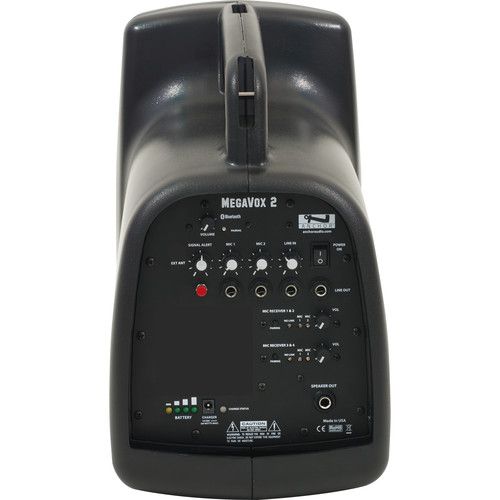  Anchor Audio MEGA2-U4 MegaVox 2 Portable PA System with Bluetooth & Two Dual Mic Receivers