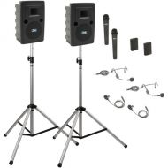 Anchor Audio LIB-DP4-AIR-HHBB Liberty Deluxe AIR Package 4 Portable Bluetooth PA System (1.9 GHz)