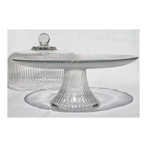  Anchor Hocking Monaco Cake Set, STD, Crystal