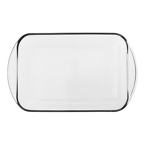  Anchor Hocking Glass Baking Dishes for Oven with Casserole Carrier, 4 Piece Set (3 Quart Glass Baking Dish, Red Lid, Red Thermal Carrier, and Hot/Cold Pack)