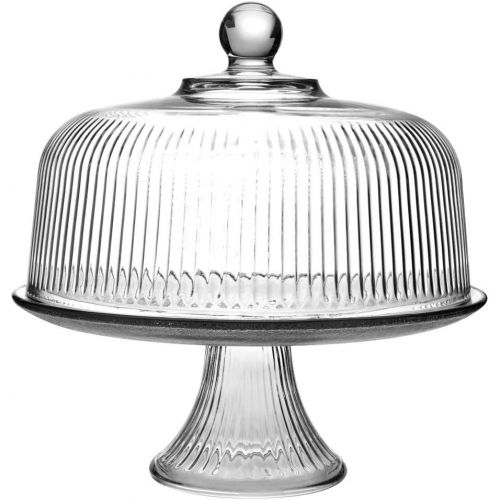  Anchor Hocking 86031L13 Monaco Cake Set, STD, Crystal