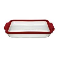 Anchor Hocking 3-quart Glass Baking Dish with Airtight TrueFit Lid, Cherry Red, Set of 1: Kitchen & Dining