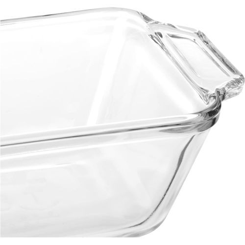  Anchor Hocking 1.5-Quart Oven Basics Loaf Dish, Set of 3, Clear