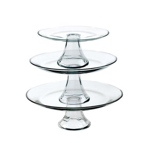  Anchor Hocking 86616L8 3-Tier Cake Stand
