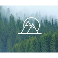 Etsy Mountains & Sun Decal / Mountain Decal / Nature Decals / Laptop Decals / Car Decals / Computer Decals / MacBook Decals / Window Decals
