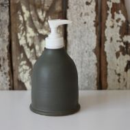 Andersenpottery Ceramic Soap Dispenser  Soap Dispenser with Pump  Grey Soap Dispenser  Made to Order