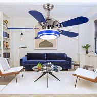 AndersonLight Andersonlight Fan LED Indoor Stainless Steel Ceiling Fan with Light and Remote Control (52 in)