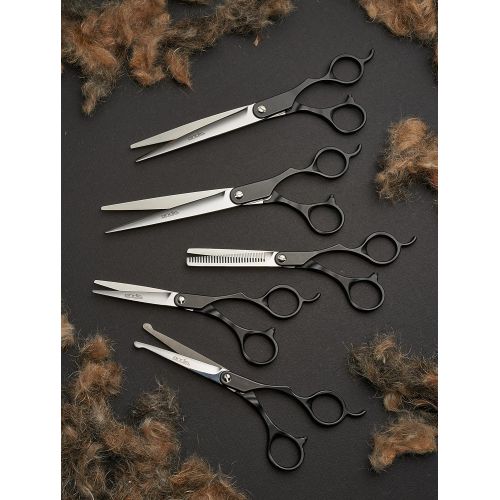  Andis Straight Shears, Left-Handed, Professional Dog and Cat Grooming