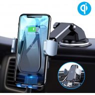 [아마존 핫딜] Andobil Wireless Car Charger Mount [Exetreme Version] Auto Clamping Air Vent Dashboard Windshield Phone Holder Compatible iPhone 11/11 Pro Max /Xs Max/Xs/XR/X/8, Samsung Galaxy S10
