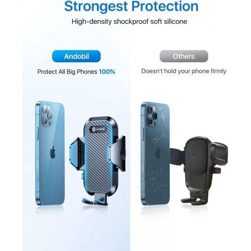  [아마존베스트]Andobil Car Phone Mount Ultimate Smartphone Car Air Vent Holder Easy Clamp Cradle Hands-Free Compatible with iPhone 12/12 Pro/11 Pro Max/8 Plus/8/X/XR/XS/SE Samsung Galaxy S20/S20+