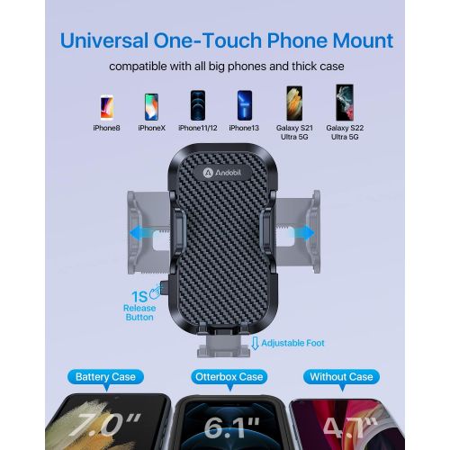  [아마존베스트]Andobil Car Phone Mount Ultimate Smartphone Car Air Vent Holder Easy Clamp Cradle Hands-Free Compatible with iPhone 12/12 Pro/11 Pro Max/8 Plus/8/X/XR/XS/SE Samsung Galaxy S20/S20+