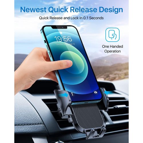  [아마존베스트]Andobil Car Phone Mount Ultimate Smartphone Car Air Vent Holder Easy Clamp Cradle Hands-Free Compatible with iPhone 12/12 Pro/11 Pro Max/8 Plus/8/X/XR/XS/SE Samsung Galaxy S20/S20+