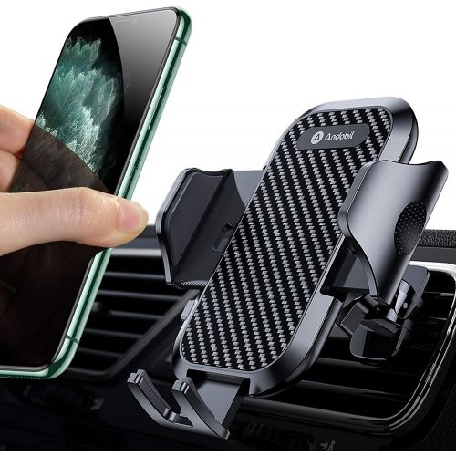  [아마존베스트]Andobil Car Phone Mount Ultimate Smartphone Car Air Vent Holder Easy Clamp Cradle Hands-Free Compatible with iPhone 12/12 Pro/11 Pro Max/8 Plus/8/X/XR/XS/SE Samsung Galaxy S20/S20+