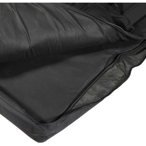  Andoer 61-Key Keyboard Electric Piano Gig Bag Soft Case Dual Zipper 600D Cloth PE Foam Padded (Black)