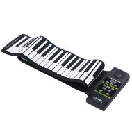 Andoer 88 Key Electronic Piano Keyboard Silicon Flexible Roll Up Piano with Loud Speaker and Foot Pedal