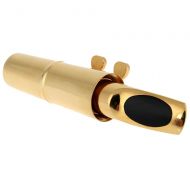 Andoer Jazz Alto Sax Saxophone 7C Mouthpiece Metal with Mouthpiece Patches Pads Cushions Cap Buckle Gold Plating