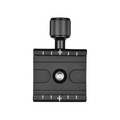  Andoer QR-50 Quick Release Plate Clamp Adapter with Built-in Bubble Level for Arca Swiss RRS Wimberley Tripod Ball Head