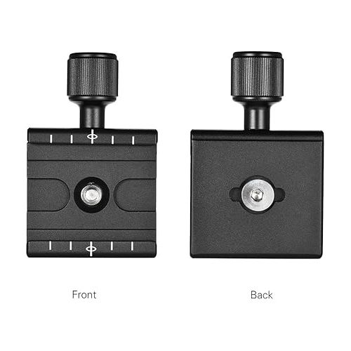  Andoer QR-50 Quick Release Plate Clamp Adapter with Built-in Bubble Level for Arca Swiss RRS Wimberley Tripod Ball Head