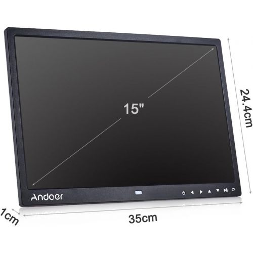  [아마존 핫딜]  [아마존핫딜]Digital Photo Frame 15 inch, Andoer Digital Picture Frame 15 inch 1280x800 HD Resolution 16:9 Wide Picture Screen with Infrared Remote Control 7 Touch Key with Detchable Stent