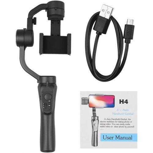  Andoer Gimbal 3-Axis Handheld Stabilizer Built-in Lithium Battery with USB Charging Ways for iPhone Xs Max/Xs/X/8 Plus/8/7/7 Plus Smartphone Samsung Huawei Xiaomi