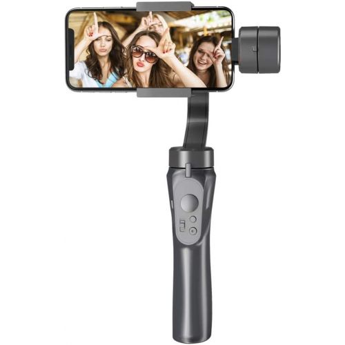  Andoer Gimbal 3-Axis Handheld Stabilizer Built-in Lithium Battery with USB Charging Ways for iPhone Xs Max/Xs/X/8 Plus/8/7/7 Plus Smartphone Samsung Huawei Xiaomi