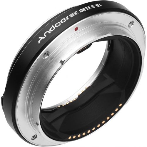  Andoer Camera Lens Adapter Ring Auto Focus Replacement for Canon EF-Mount Lens to FujiFilm GFX-Mount MED-Format Cameras GFX100 GFX50S GFX50R (EF-GFX)